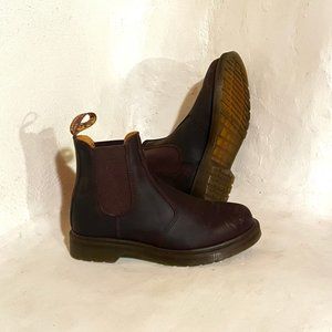 Doc Marten 2976 YELLOW STITCH CRAZY HORSE LEATHER CHELSEA BOOTS